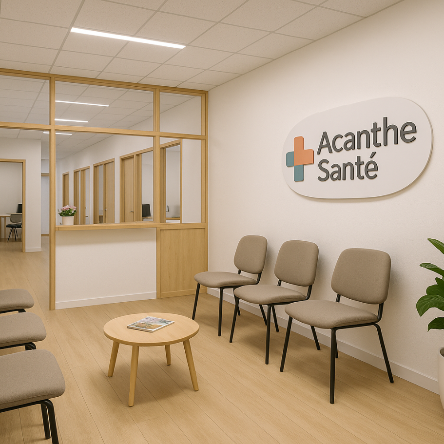 Photo salle d'attente Acanthe santé Photo salle d'attente Acanthe santé